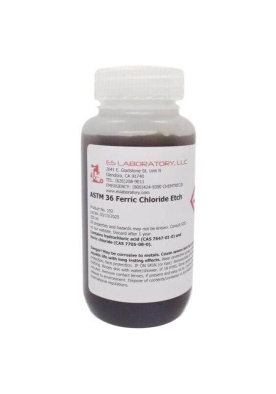 ASTM 36 Ferric Chloride Etch, 250 mL