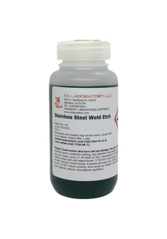 Stainless Steel Weld Etch, 250 mL